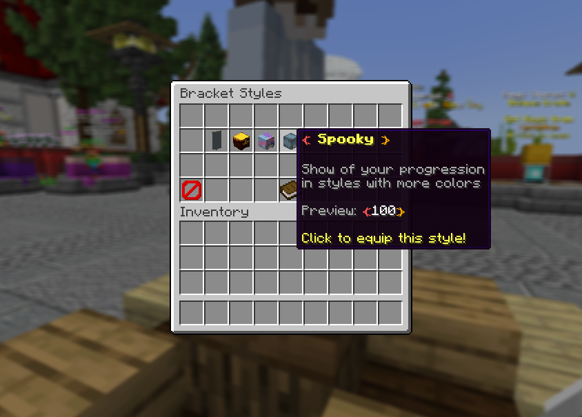 Level bracket styles GUI