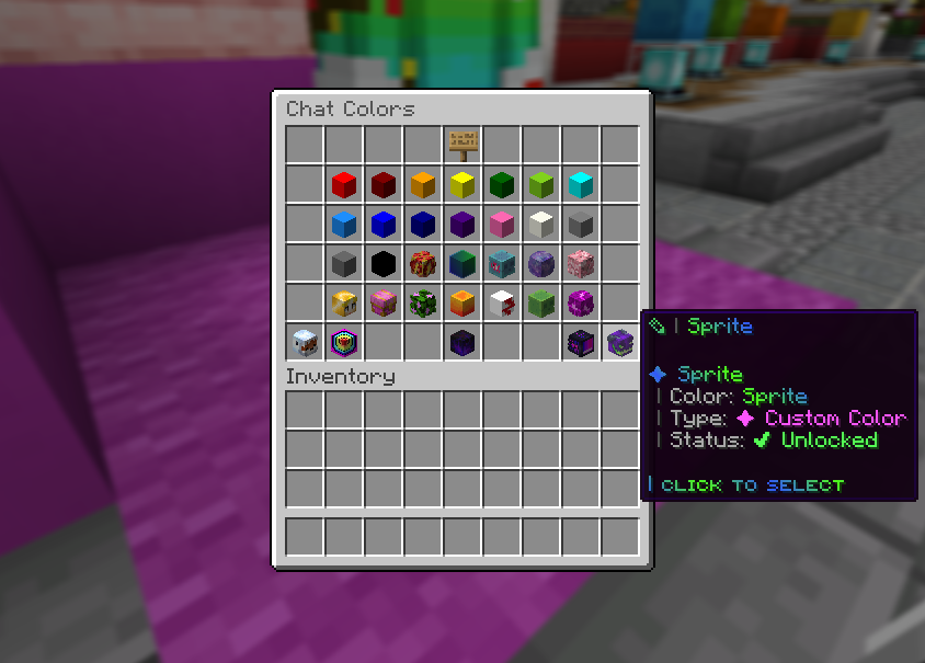 Chat color cosmetics GUI