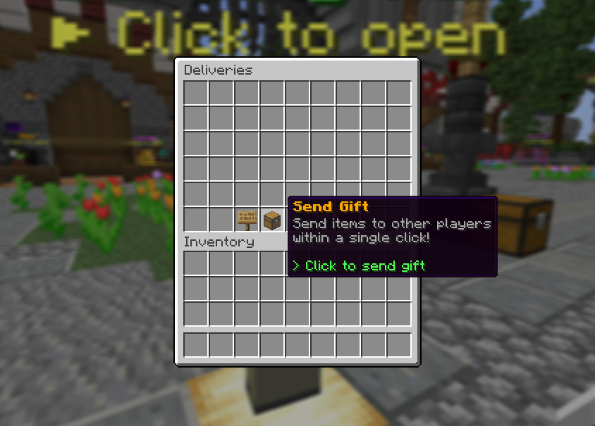 MailDelivery send gift prompt